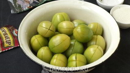 фаршированные зеленые помидоры на зиму по-грузински