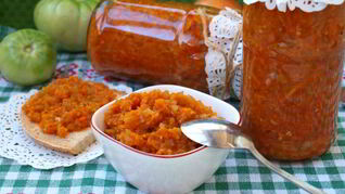 Икра из зеленых помидоров на зиму