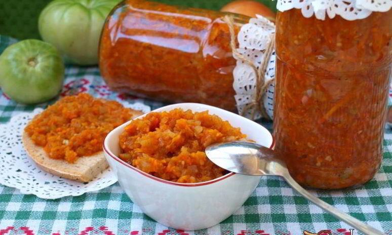 Рецепт икра из зеленых помидоров на зиму