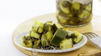 кабачки горячей консервации