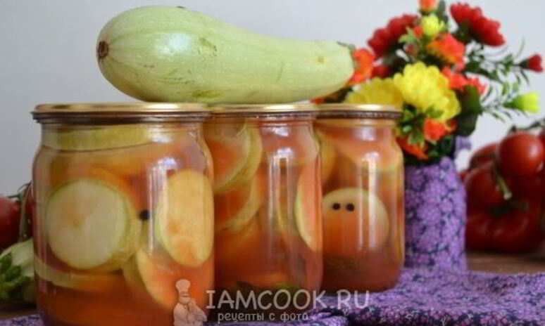 Рецепт кабачки с кетчупом чили на зиму