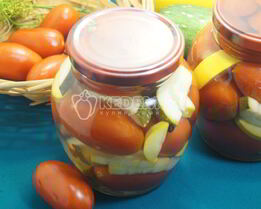 Кабачки с помидорами на зиму