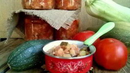 кабачки в томате на зиму