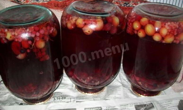 Рецепт компот ассорти без стерилизации