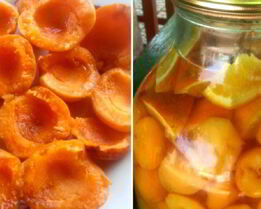 Компот из абрикосов и апельсинов