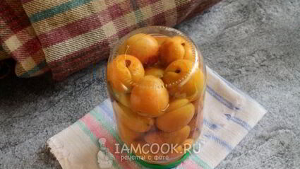 компот из абрикосов с косточками на зиму