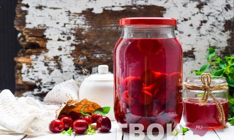 Рецепт компот из черешни на зиму