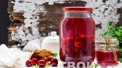 компот из черешни на зиму