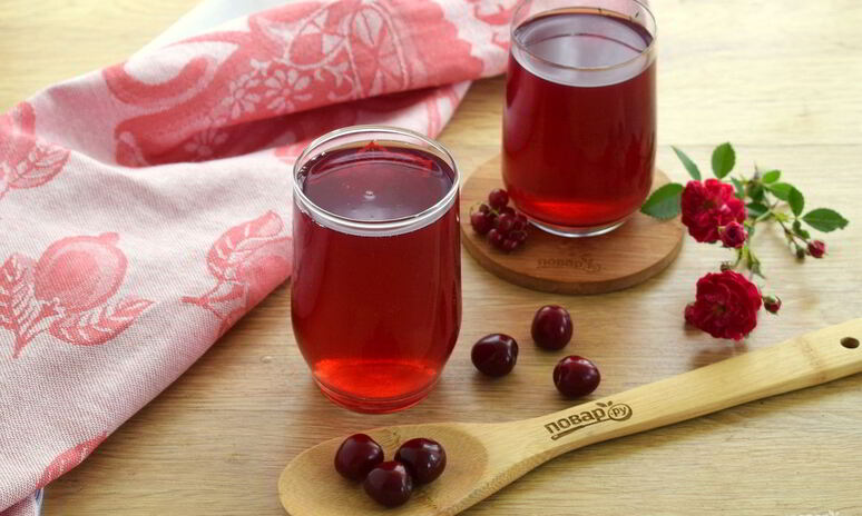 Рецепт компот из черешни