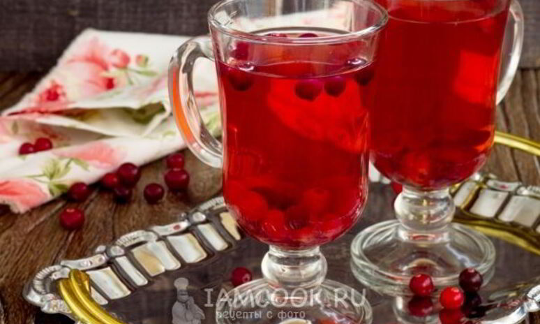 Рецепт компот из клюквы