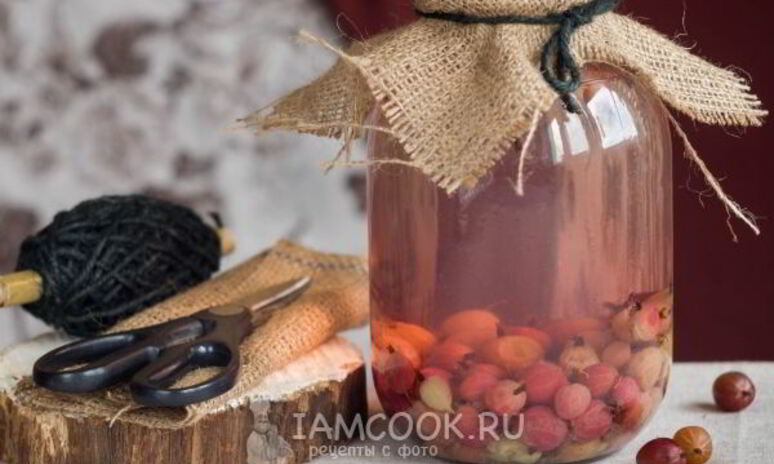 Рецепт компот из красного и зеленого крыжовника на зиму