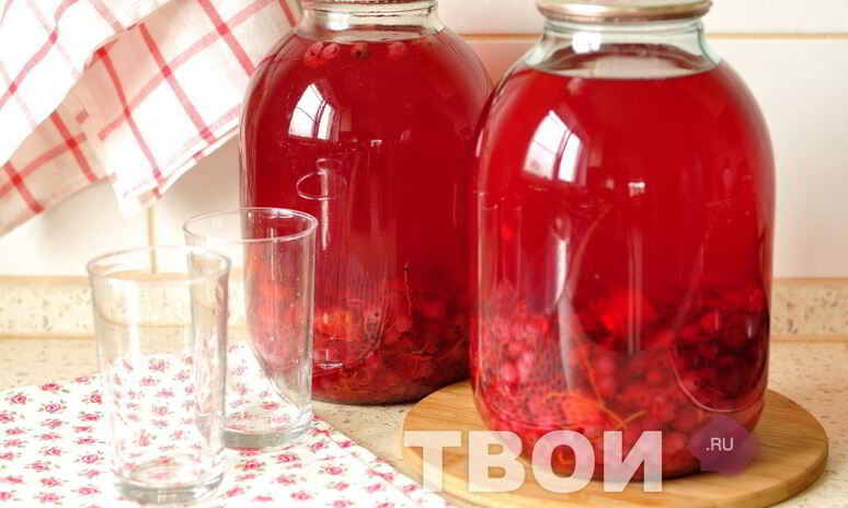 Рецепт компот из красной смородины с апельсином