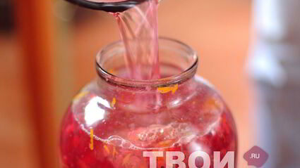 компот из красной смородины с апельсином