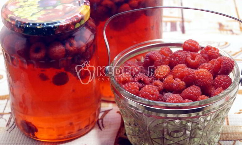 Рецепт компот из малины