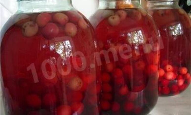 Рецепт компот из ранеток на зиму