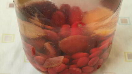 компот из слив и кизила