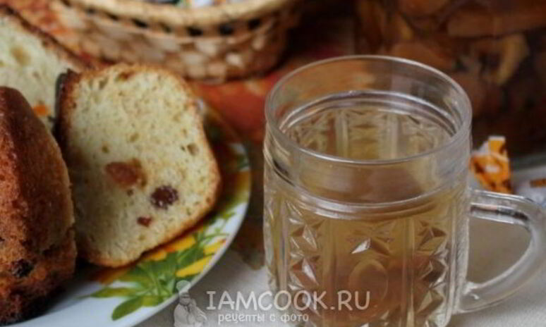 Рецепт компот из сушеных яблок с тимьяном