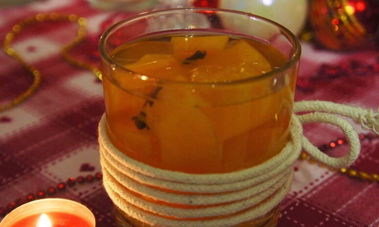 Рецепт компот из тыквы с апельсином