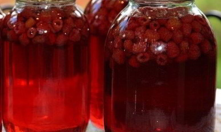 Рецепт малиновый компот на зиму