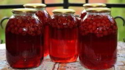 малиновый компот на зиму