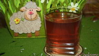 Нектариновый компот с черешней, клубникой и апельсином