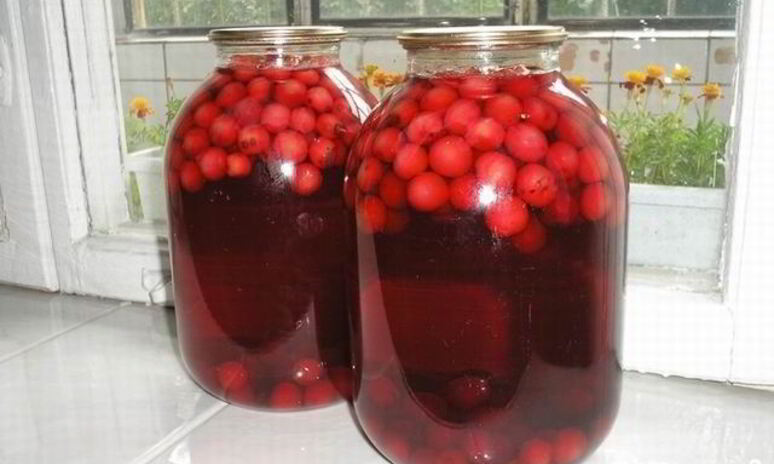 Рецепт вишневый компот в банке