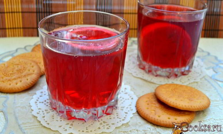 Рецепт ягодный компот с лимоном