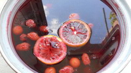 ягодный компот с лимоном