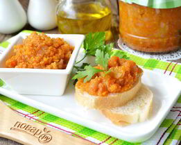 Консервация кабачковой икры на зиму