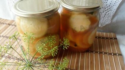 консервированные кабачки с кетчупом чили на зиму