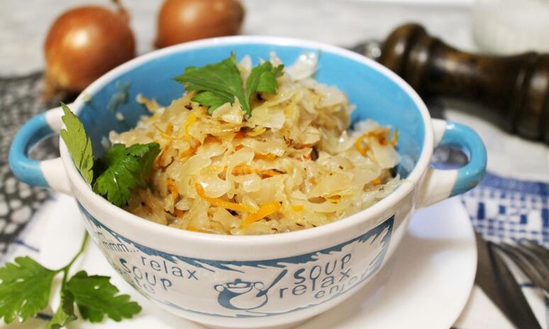 Рецепт квашеная капуста жареная на сковороде