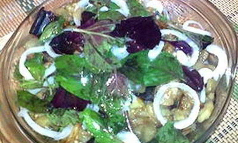 Рецепт баклажаны, маринованные с базиликом, луком и чесноком