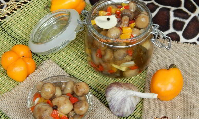 Рецепт быстрые маринованные шампиньоны