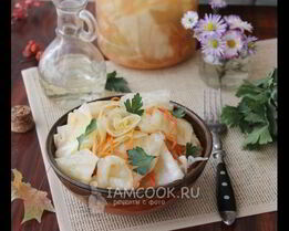 Капуста, маринованная кусочками