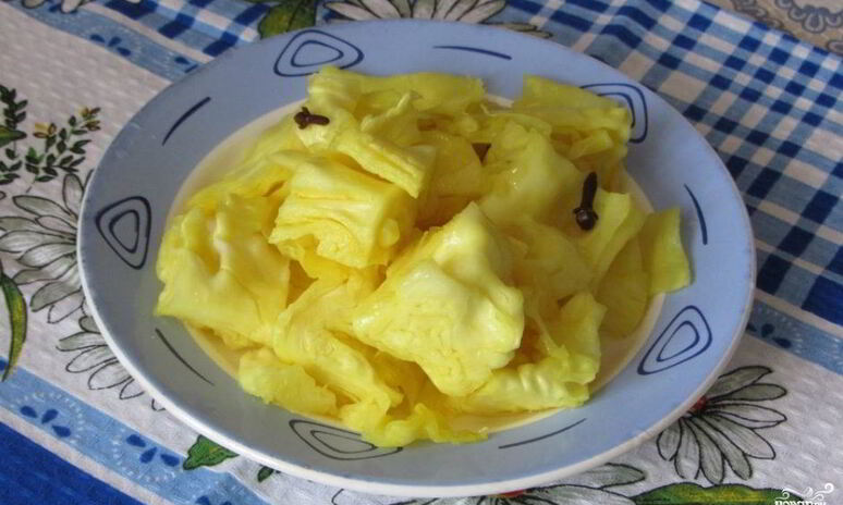 Рецепт капуста маринованная с куркумой