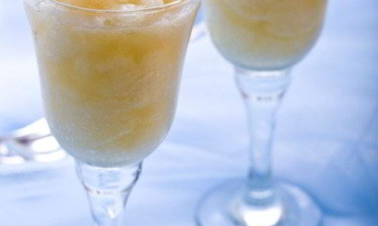 Рецепт маринованная дыня с гранитой из лайма и базилика