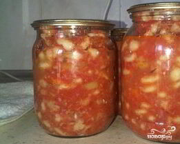 Маринованная фасоль на зиму