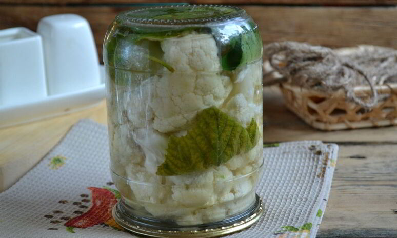 Рецепт маринованная цветная капуста на зиму без стерилизации