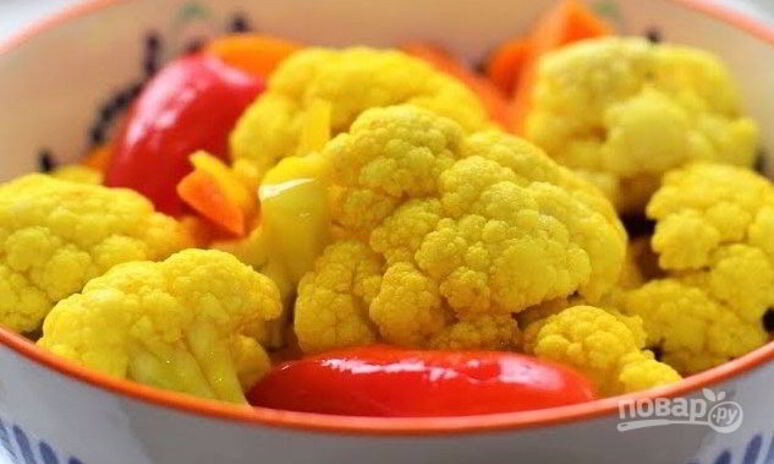 Рецепт маринованная цветная капуста