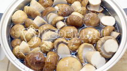 маринованные белые грибы на зиму
