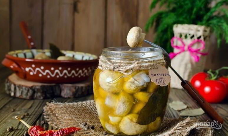 Рецепт маринованные грибы шампиньоны