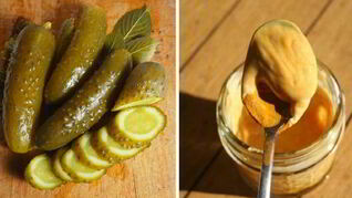 Маринованные огурцы с куркумой и горчицей