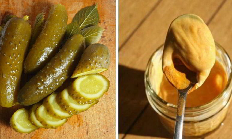 Рецепт маринованные огурцы с куркумой и горчицей
