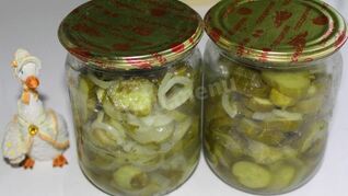 Маринованные огурцы с луком на зиму