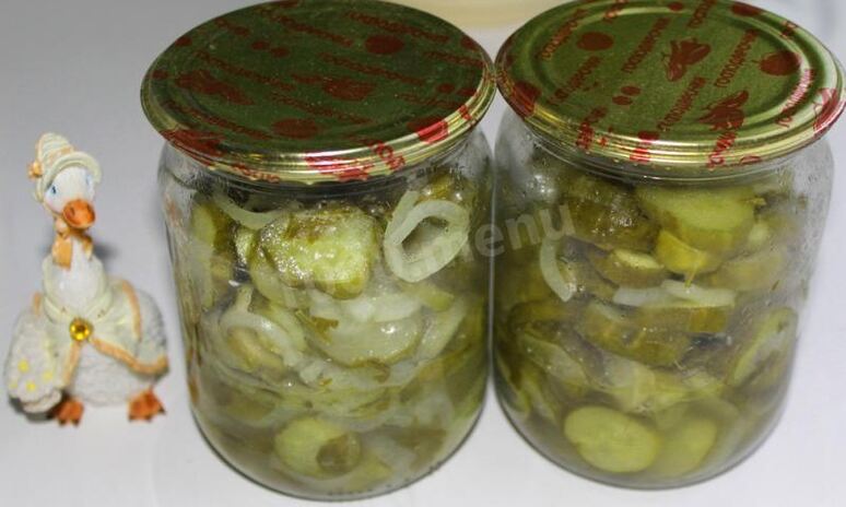 Рецепт маринованные огурцы с луком на зиму