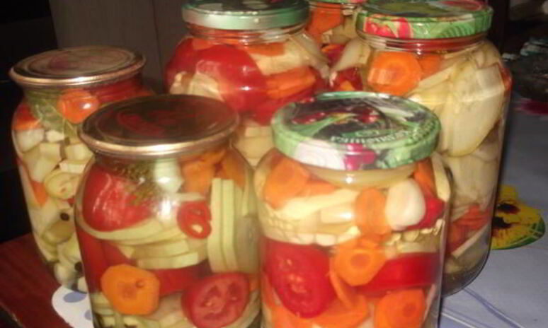 Рецепт маринованные овощи краски лета