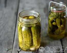 Огурцы маринованные на зиму хрустящие в банках — на литровую банку