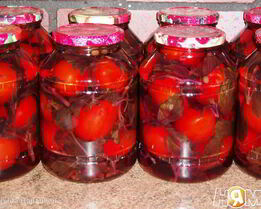 Помидоры маринованные с базиликовым ароматом
