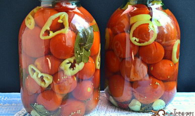 Рецепт помидоры маринованные со сладким перцем и зернами горчицы