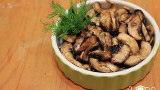 Шампиньоны маринованные в соевом соусе